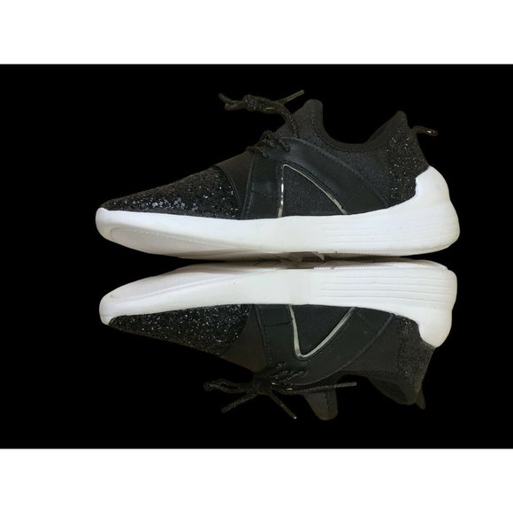 Forever Women's Athletic Black Glitter Slip-On Sneaker Casual Shoe Size 8 - Picture 8 of 10